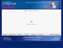 Tablet Screenshot of cheychrys-immobilier.com